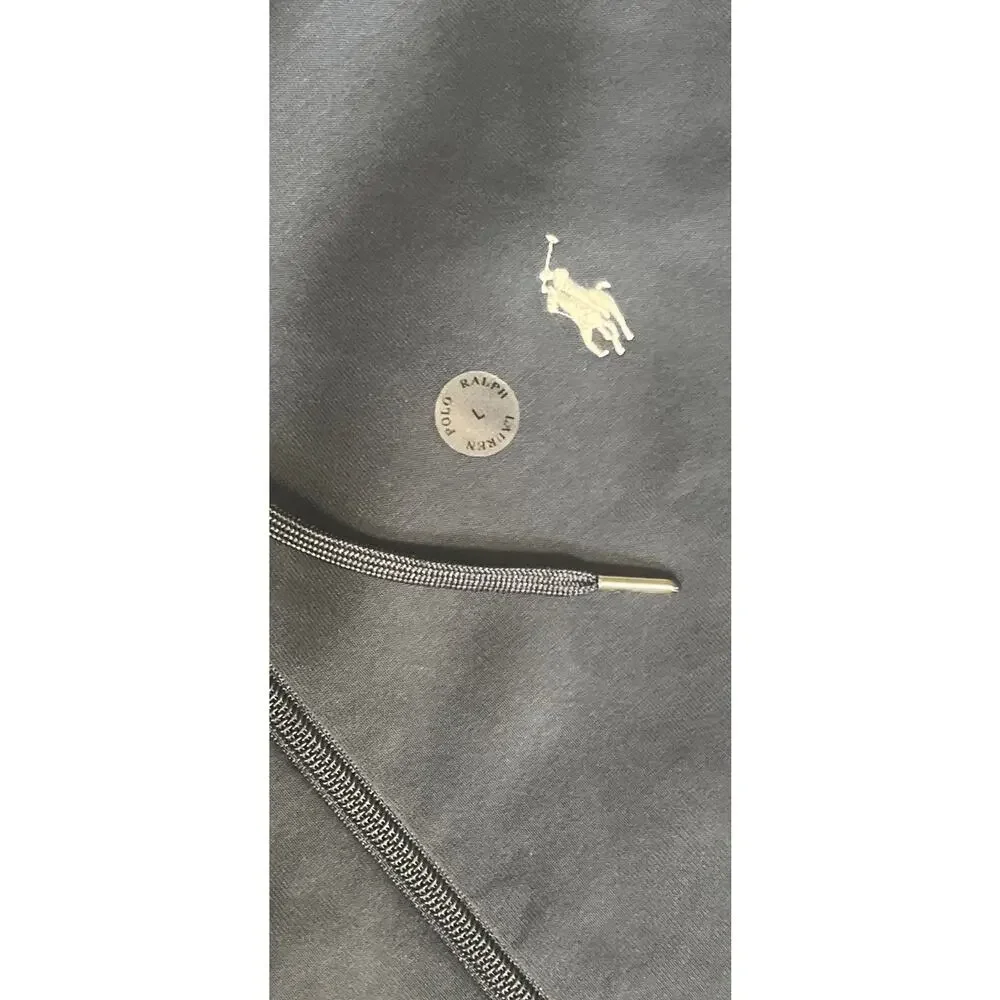 NWT Polo Ralph Lauren Double Knit Full Zip Hoodie Aviator Navy Men's L $138 MSRP